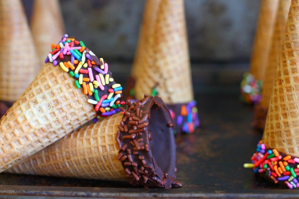 Chocolate Dipped Cones - Confectionary Tales of a Bakeaholic